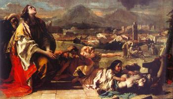 喬瓦尼 巴蒂斯塔 提埃波羅 St. Thecla Liberating the City of Este from the Plague, detail 喬瓦尼 巴蒂斯塔 提埃波羅 St. Thecla Liberating the City of Este from the Plague, detail